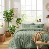 The Deluxe Boho Tufted Comforter Set - Sage Green