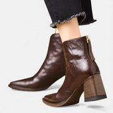 Claudia | Luxury Ankle Boots with Mid Heel