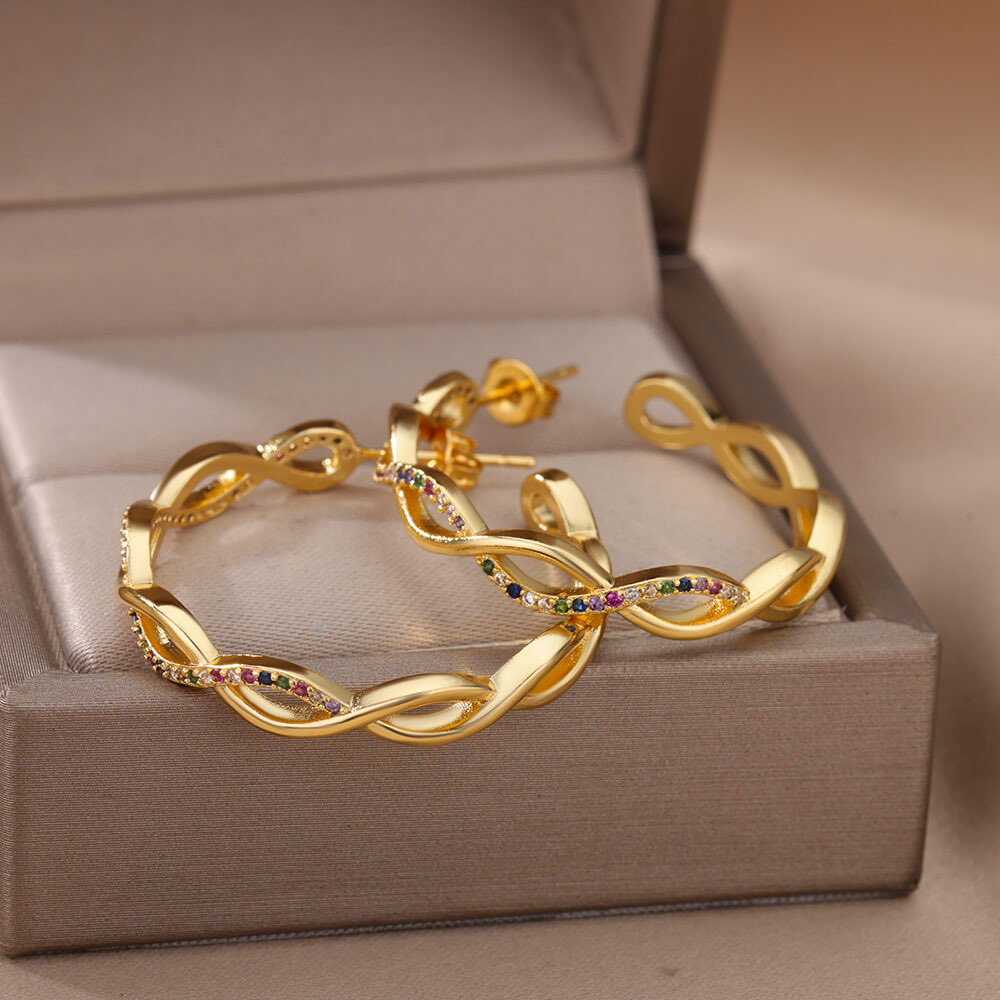 Julenyssa | Wave Earrings 18K Gold