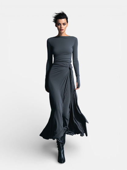 Naiara ❘ Maxi dress with side knot
