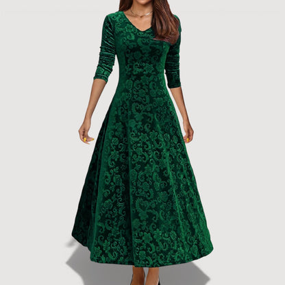 JILLIAN – ELEGANT VELVET DRESS
