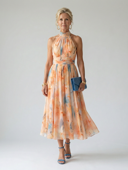 Stella & Grace™ | Soft Halter Midi Dress