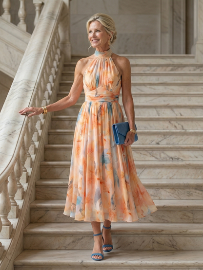 Stella & Grace™ | Soft Halter Midi Dress