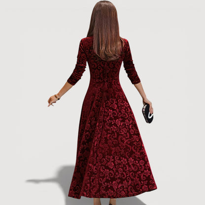 JILLIAN – ELEGANT VELVET DRESS
