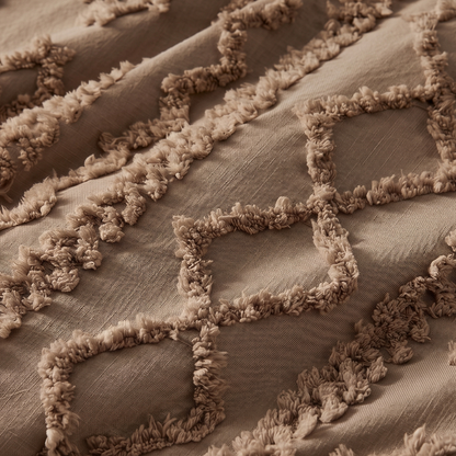 The Deluxe Boho Tufted Comforter Set - Brown