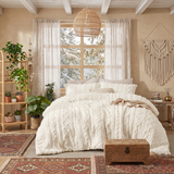 The Deluxe Boho Tufted Comforter Set - Ivory