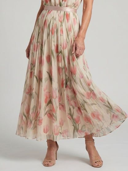 Stella & Grace™ | Halter Neck Floral Midi Dress