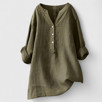 Larienne | Elegant Button-Front Shirt